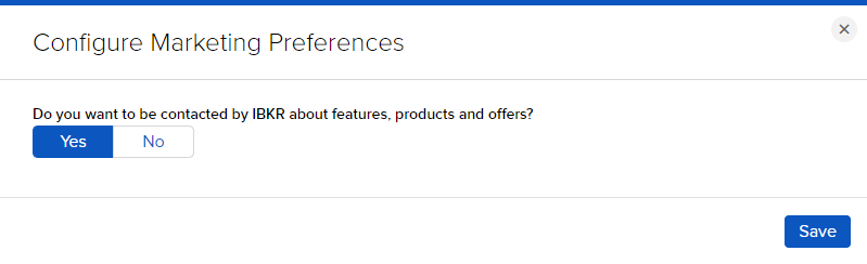 Images of the configure marketing preferences in Portal. 