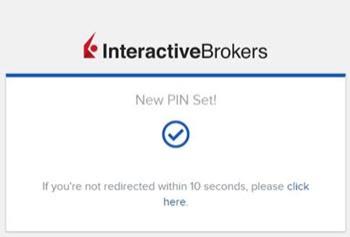 Confirmation that the pin was created. 