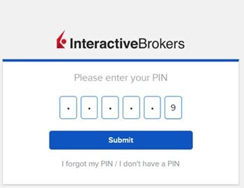 The enter your pin panel in advisor portal. 