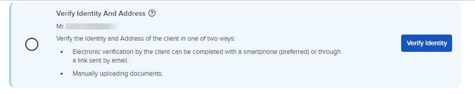 Image of the advisor portal application status page