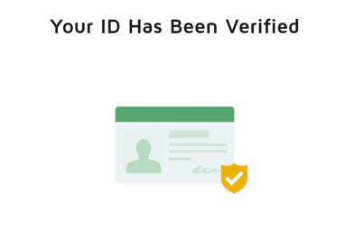 The DocuSign your ID has been verified screen