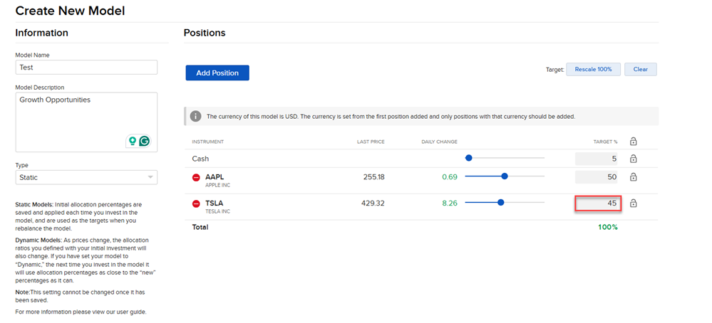 The create new model additional products in portal. 