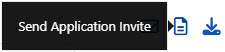 Image of the send an application invite to a prospective client button in portal. 