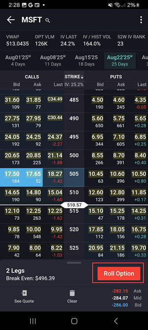 Rollover Option