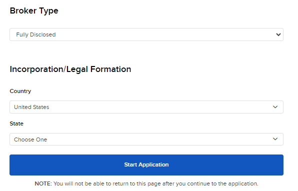 Select the broker type. 