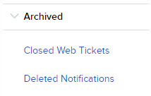 The view expired messages in Portal. 