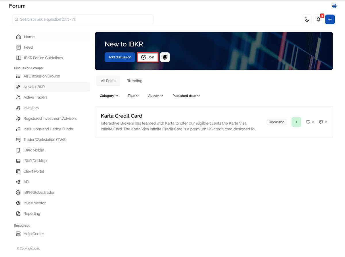 Join a Forum Discussion in Portal