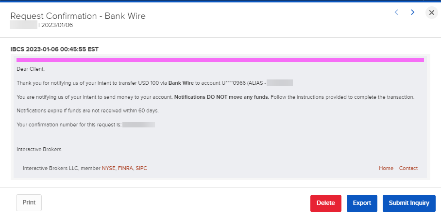 The view sub account message details. 