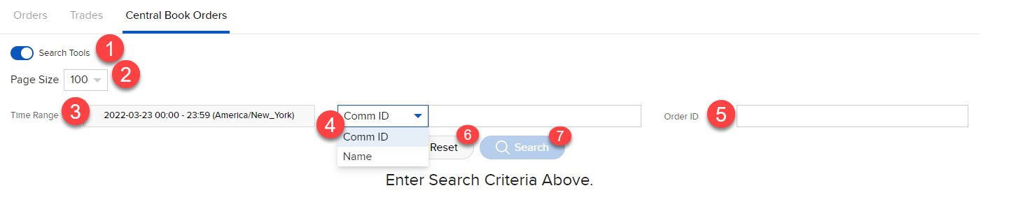 The eCAM central book orders page. 