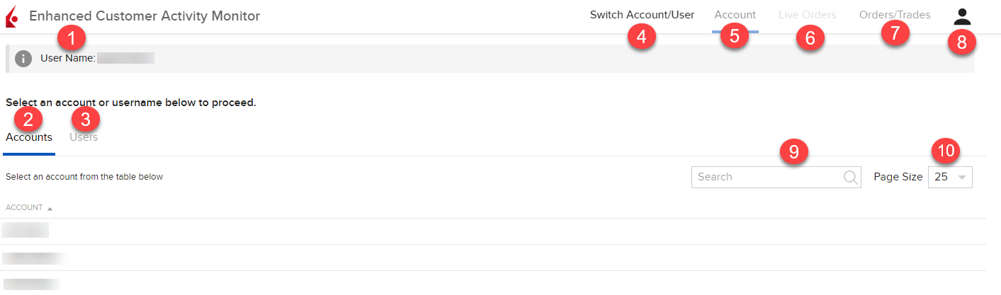 The eCAM home page tools in portal. 