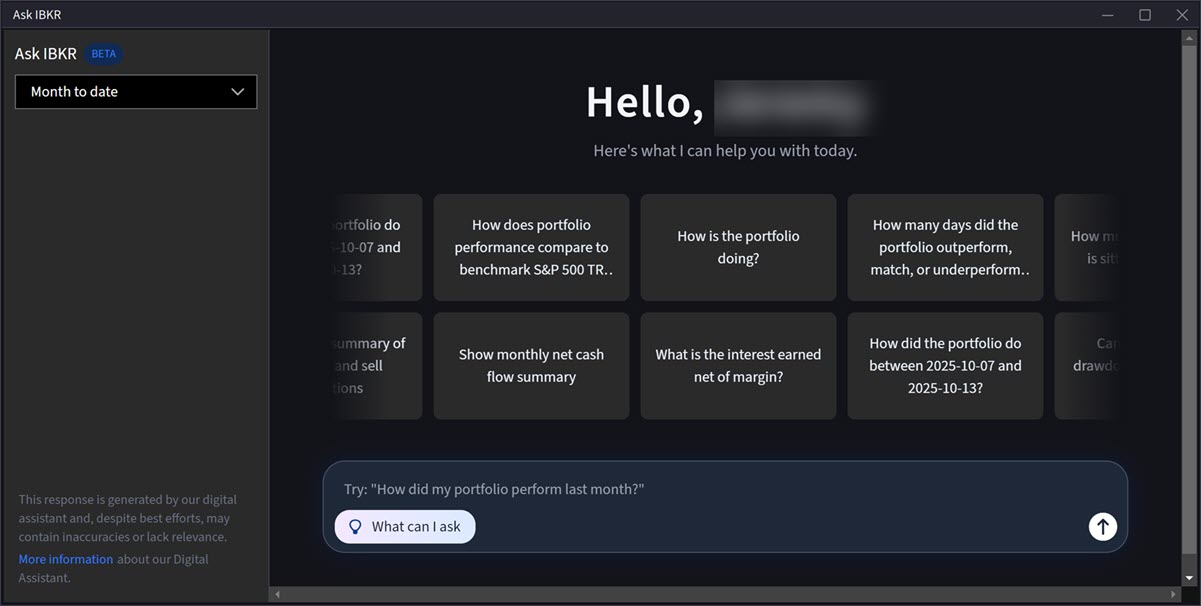 Ask IBKR Screen in IBKR Desktop