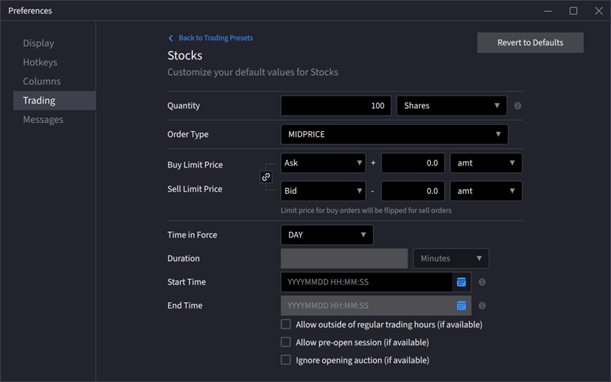 Edit the assete class menu. 