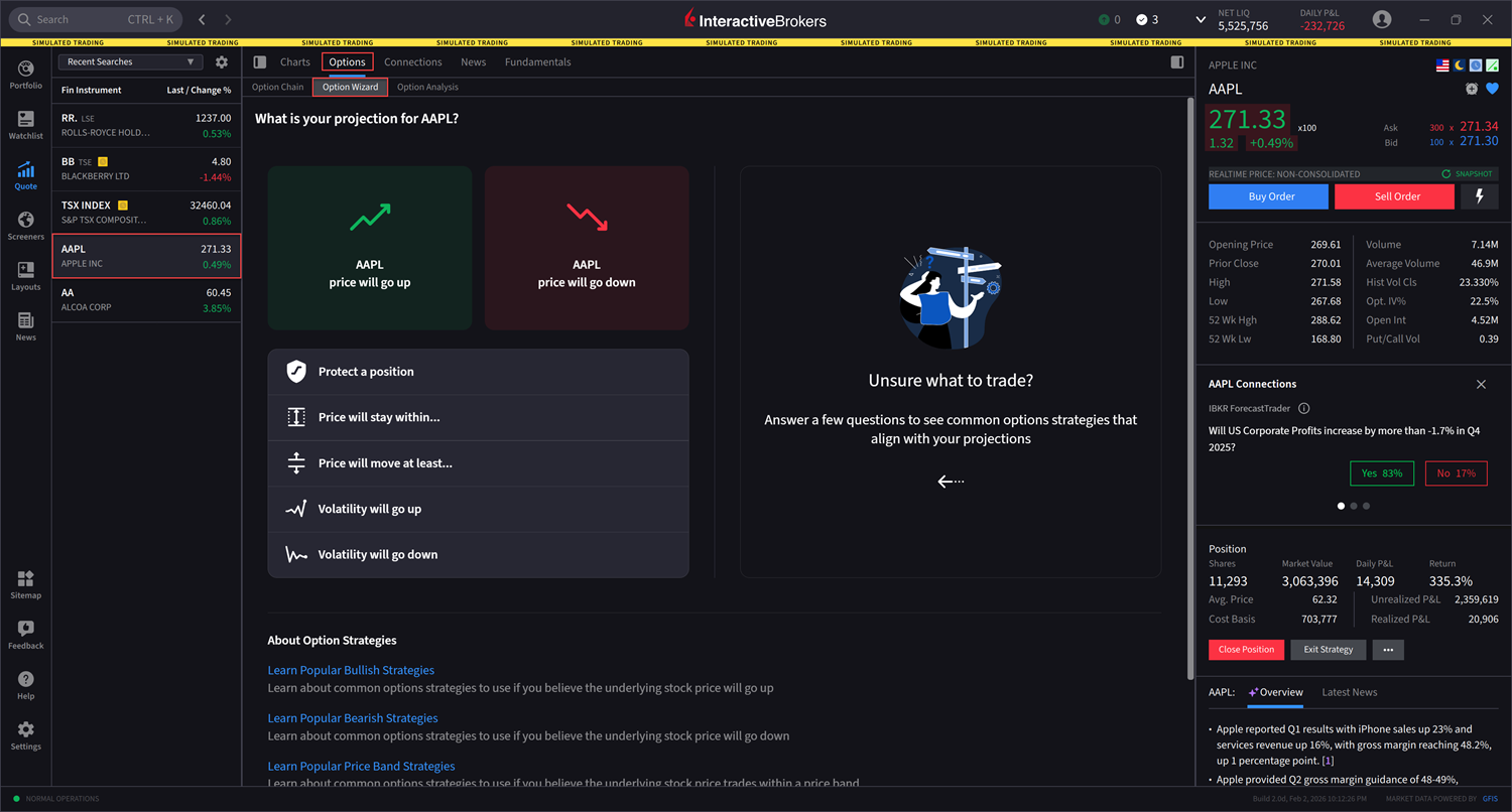 Protective Collar select Option Wizard