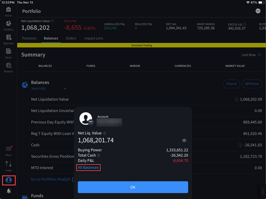 Monitor your Account Information