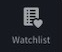 The watchlist icon on iPad