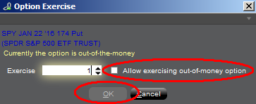 The option excercise allow exercising menu. 
