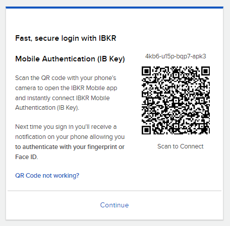 The login qr code. 