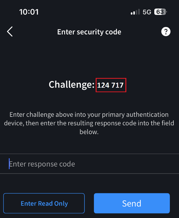 The iPhone IBKR Mobile two-factor challenge