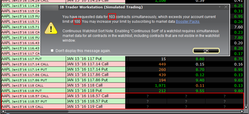 A simulated trader warning popup message. 