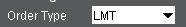 The TWS primary order type menu