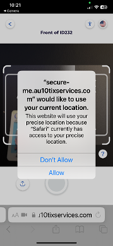 The Au10tix sample allow location