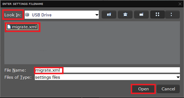 Lock in using USB