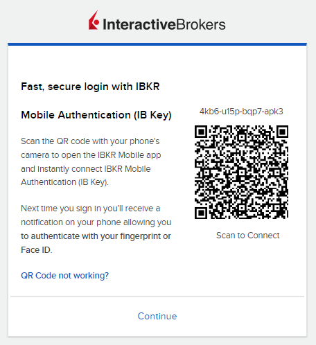 The login qr code. 