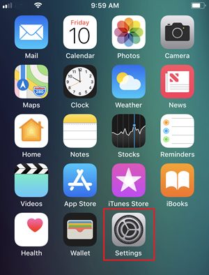 The iphone settings icon. 
