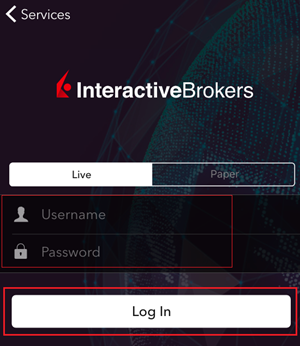 The iPhone IBKR mobile login