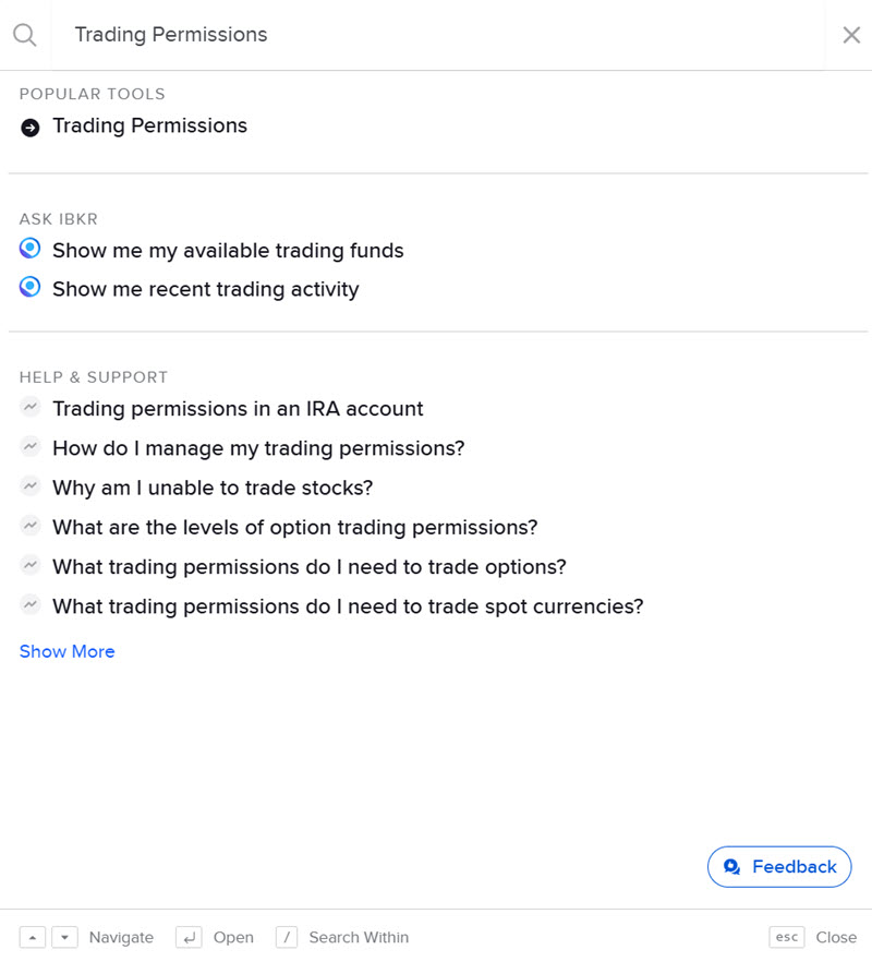 Image of the site search option in portal. 