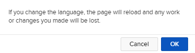 The confirm language change in Portal. 