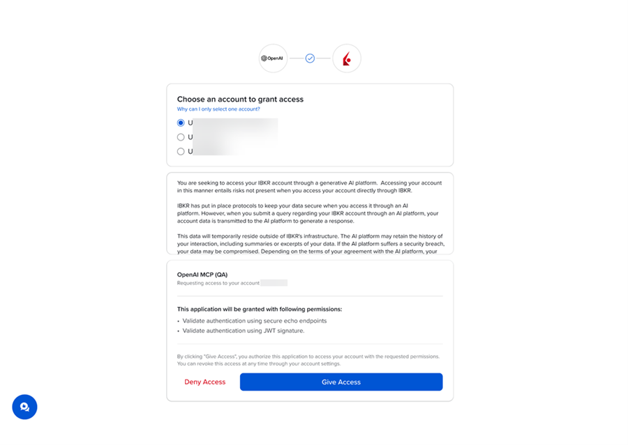 Select an Account for AI Instructions in Portals