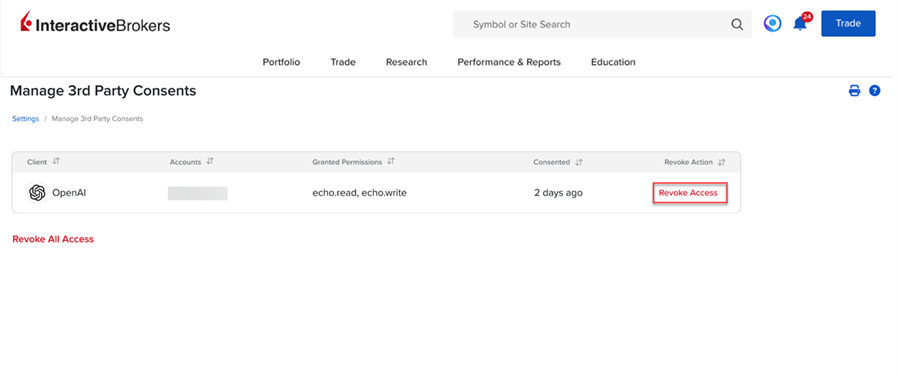 Revoke Access for AI Instructions in Portals