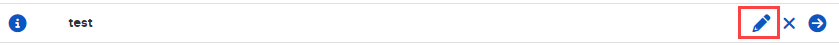 Image of the PortfolioAnalyst pencil icon to edit custom report. 