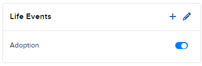 Image of the PorftolioAnalyst life events widget
