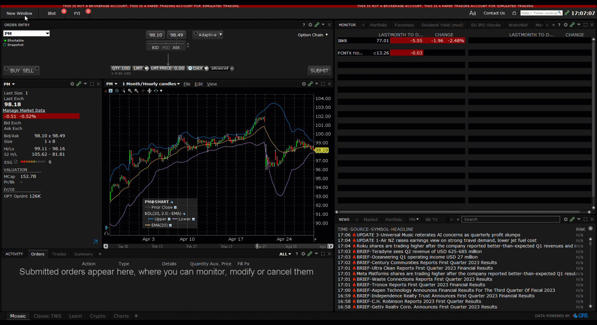 The fundamentals explorer economic insight tab
