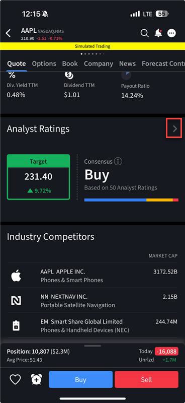Investment Themes in iOS