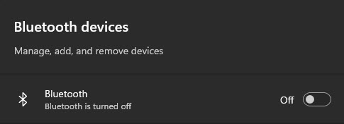 Bluetooth Device on WindowsOS for Passkey