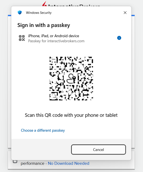 Sign in with Passkey in Portal