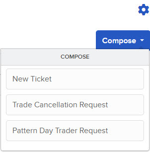 Image of the compose options in Portal. 