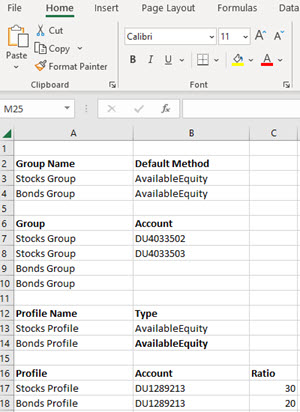 The export group resulting file. 